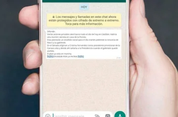 La falsa cadena de WhatsApp que anuncia un "plan" para derrocar a Macri