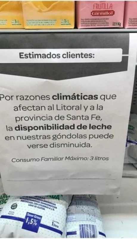 leche-faltante-argentina-supermercados-la-serenísima-santa-fe-situacion