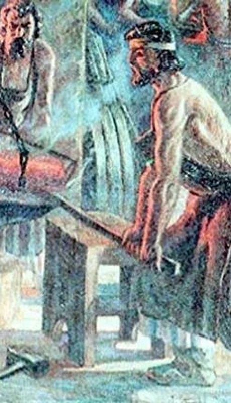 el-mitico-dibujo-de-la-fundición-de-cañones-en-las-bóvedas-de-Uspallata