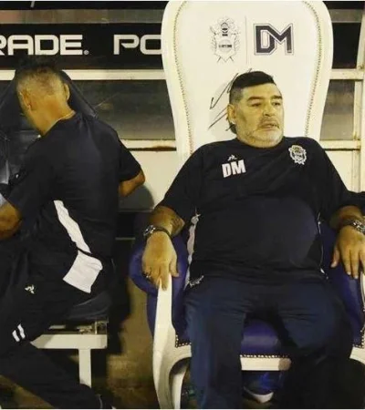 Diego-Maradona-sillón-Gimnasia-La-Plata