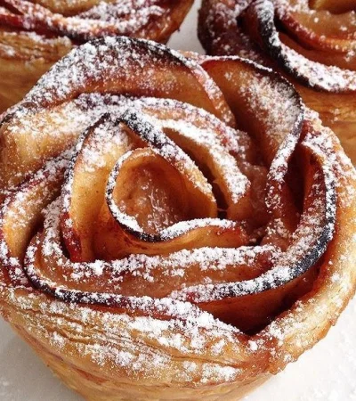 rosas-hojaldre-manzana