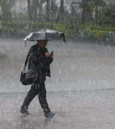 En Trenquen Lauquen las tormentas eran muy intensas a las 09.44 de la mañana del miércoles 5 de febrero.