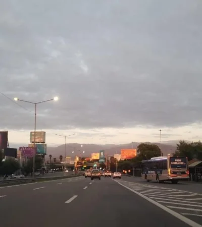 El centro y sur de Mendoza observó desde temprano una intensa nubosidad con especial concentración en General Alvear.