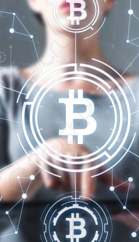 bitcoin-with-woman-using-tablet-1956935