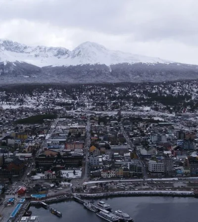 Ushuaia, capital de la provincia de Tierra del Fuego.
