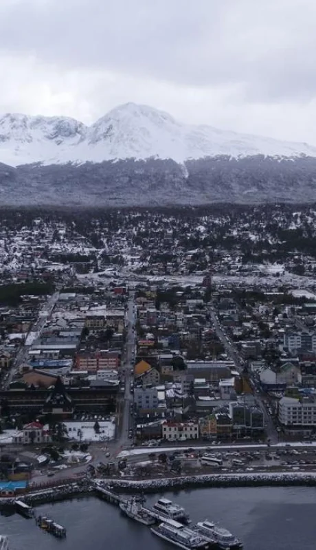 Ushuaia, capital de la provincia de Tierra del Fuego.