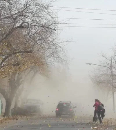Llega el viento Zonda a Cuyo, se retira el calor y hay alerta por granizo