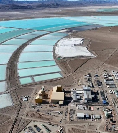 Salar de Olaroz, Jujuy, donde se extrae litio/