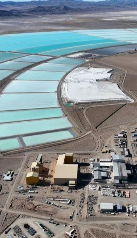 Salar de Olaroz, Jujuy, donde se extrae litio/