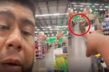 Apareció un fantasma en un supermercado y se llevó productos