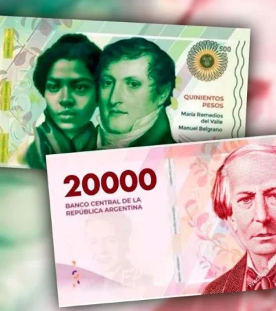 Billetes de 10 mil y 20 mil pesos