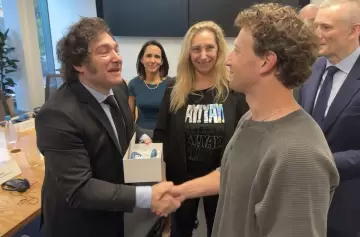 Javier Milei terminó su gira por Estados Unidos con Mark Zuckerberg