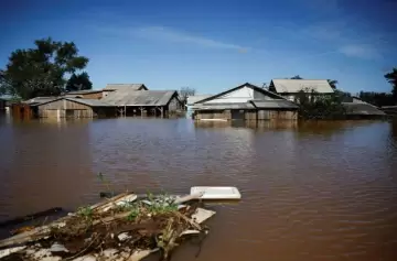 Ciudades provisorias para damnificados por inundaciones en Brasil