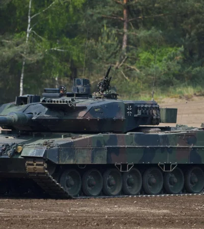 Tanque alemán Leopard para entregar a Ucrania