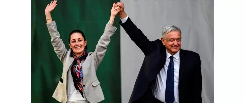 Claudia Sheinbaum y Andrés Manuel López Obrador.