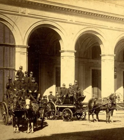 Primer cuartel de Bomberos de Mendoza.