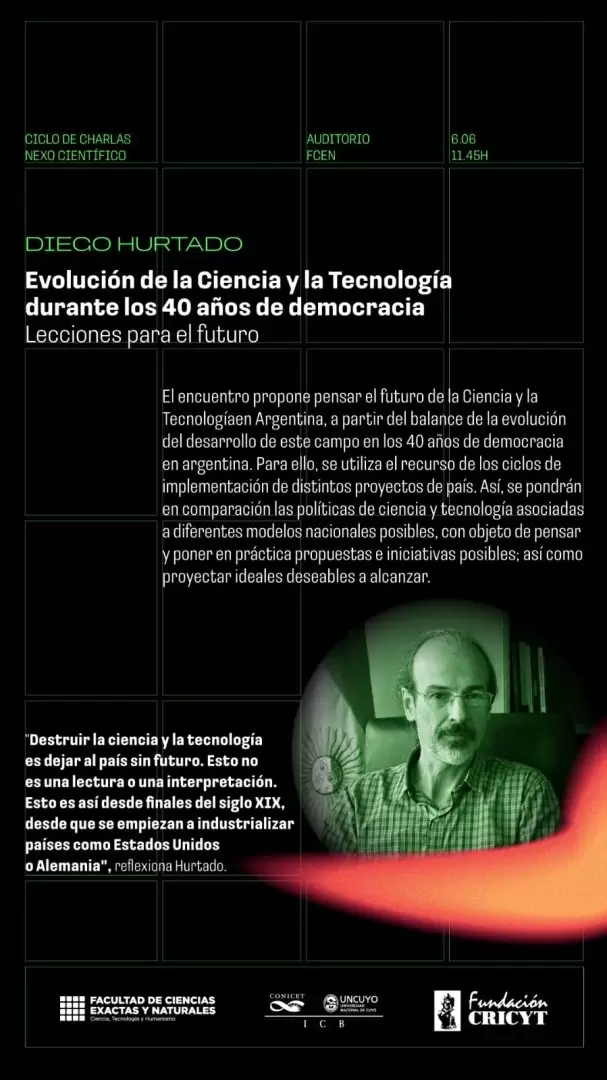 Se desarrollará este jueves 6 de junio a las 11.45 en el Auditorio de la FCEN.