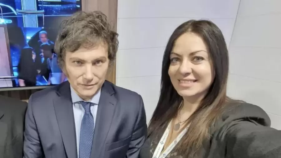 Javier Milei junto a la ministra de Capital Humano, Sandra Pettovello