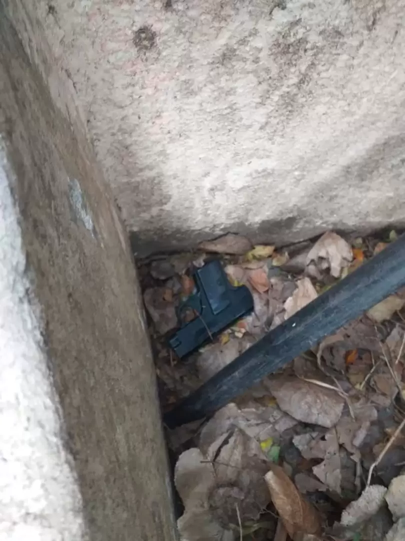 El arma que utilizó el ladrón