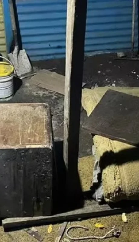 Lugar donde estuvo cautivo el adolescente