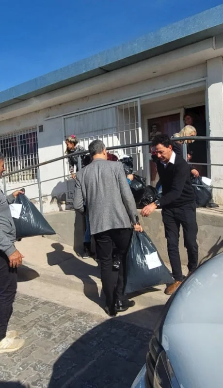 Entrega de donaciones