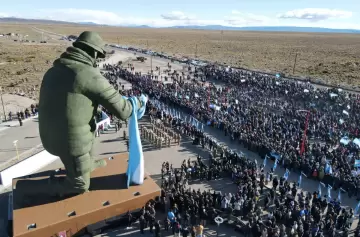 Inauguraron el Monumento al Soldado de Malvinas más grande del país