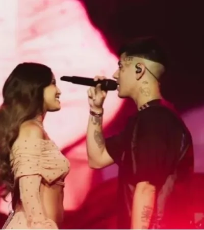 Duki y Emilia Mernes en España.