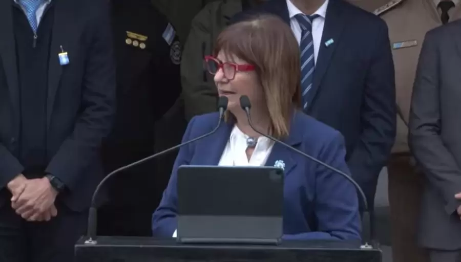 Patricia Bullrich: "Ha bajado la narcocriminalidad, pero todavía falta mucho"