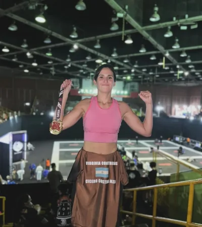 Virginia Contreras campeona sudamericana de Jiu Jitsu
