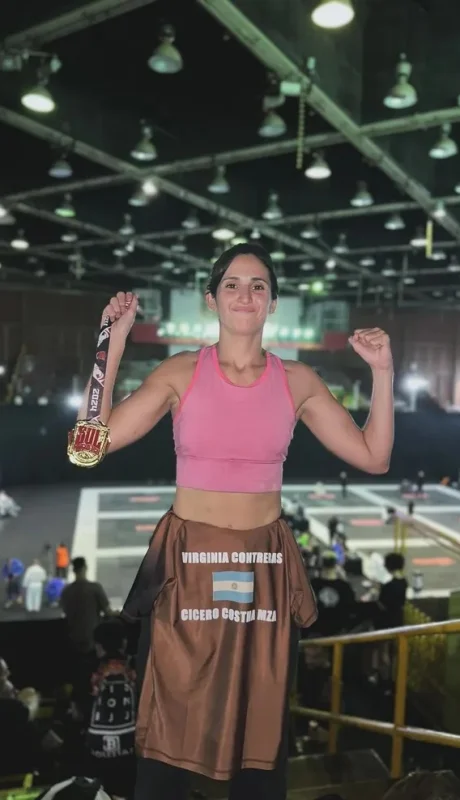 Virginia Contreras campeona sudamericana de Jiu Jitsu