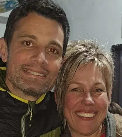 Szchur con el intendente de General Rodriguez, Mauro García.