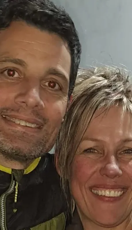 Szchur con el intendente de General Rodriguez, Mauro García.