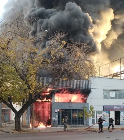 Incendio en Mendoza