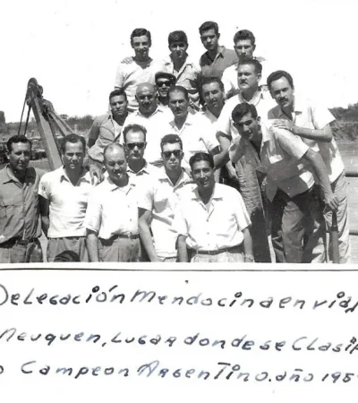 La delegación mendocina que se consagró en 1959