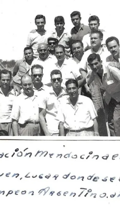 La delegación mendocina que se consagró en 1959
