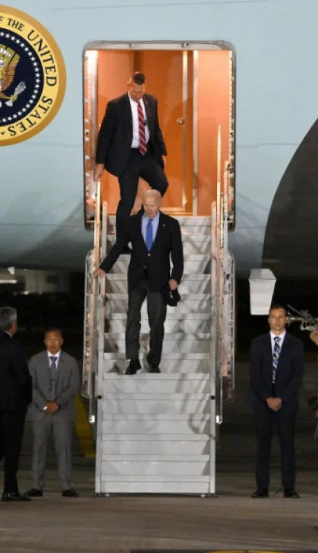 Biden llegada a Italia