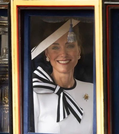 Kate Midleton. La princesa de Gales reapareció en público