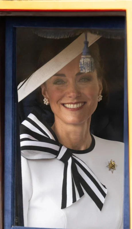 Kate Midleton. La princesa de Gales reapareció en público