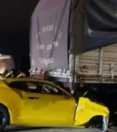 Choque Chevrolet Camaro.