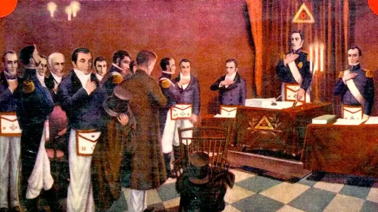 Álvarez presidió la Gran Logia de Buenos Aires que apoyó a José de San Martín.