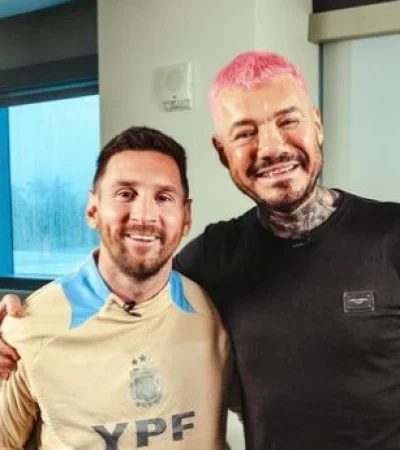 Marcelo Tinelli con Lionel Messi