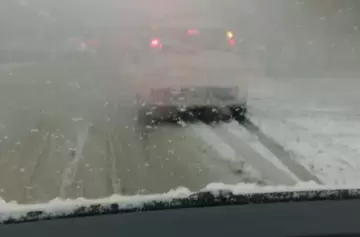 Comodoro Rivadavia: violento temporal de nieve dejó familias aisladas