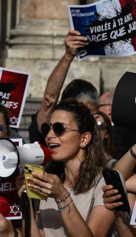 Protestas en Francia contra el antisemitismo.