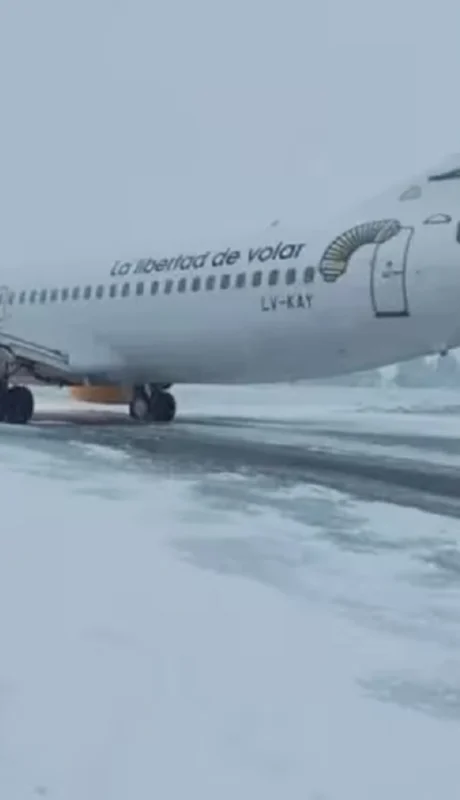 Avión despistado de Flybondi