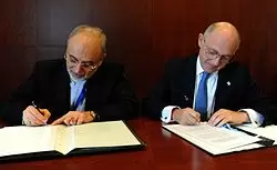 Firma del memorándum Argentina Irán