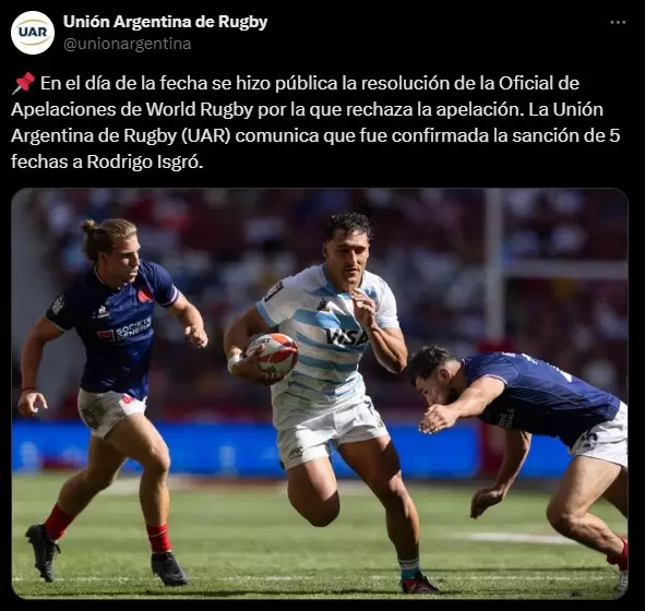 Sanción a Isgró, el mendocino podría quedarse son Juegos Olímpicos