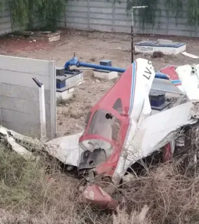 Caída de una avioneta en Luján de Cuyo