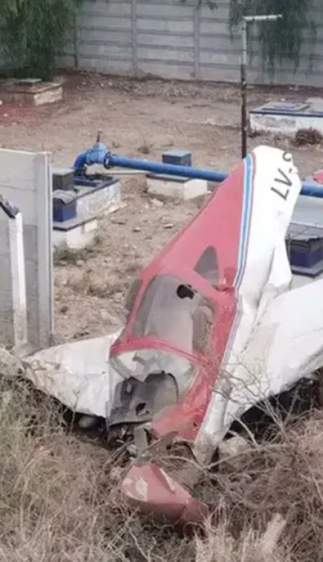 Caída de una avioneta en Luján de Cuyo