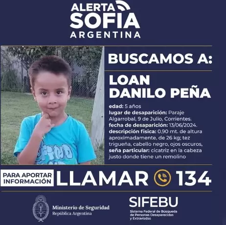 Alerta Sofía por Loan Peña
