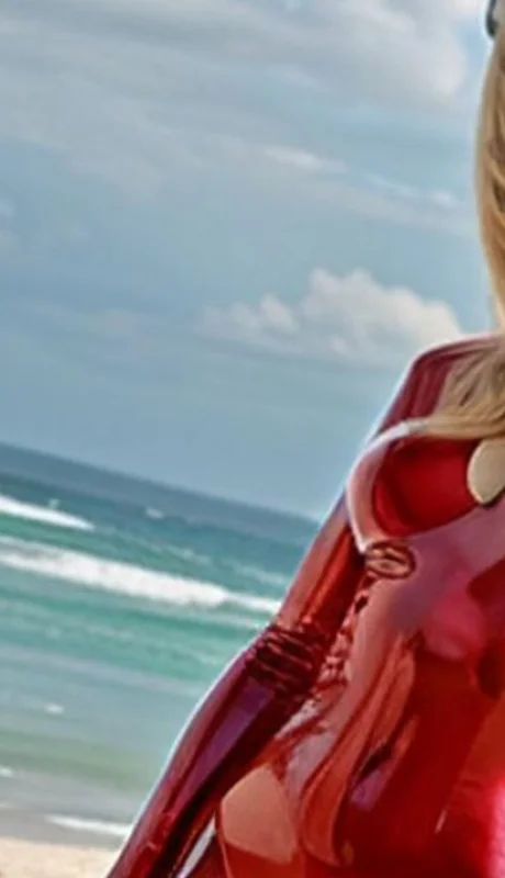 Alfano disfrutando las playas de Miami.